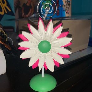 Pink/ white reversible picture holder